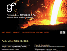 Tablet Screenshot of fonderiagiovannini.com